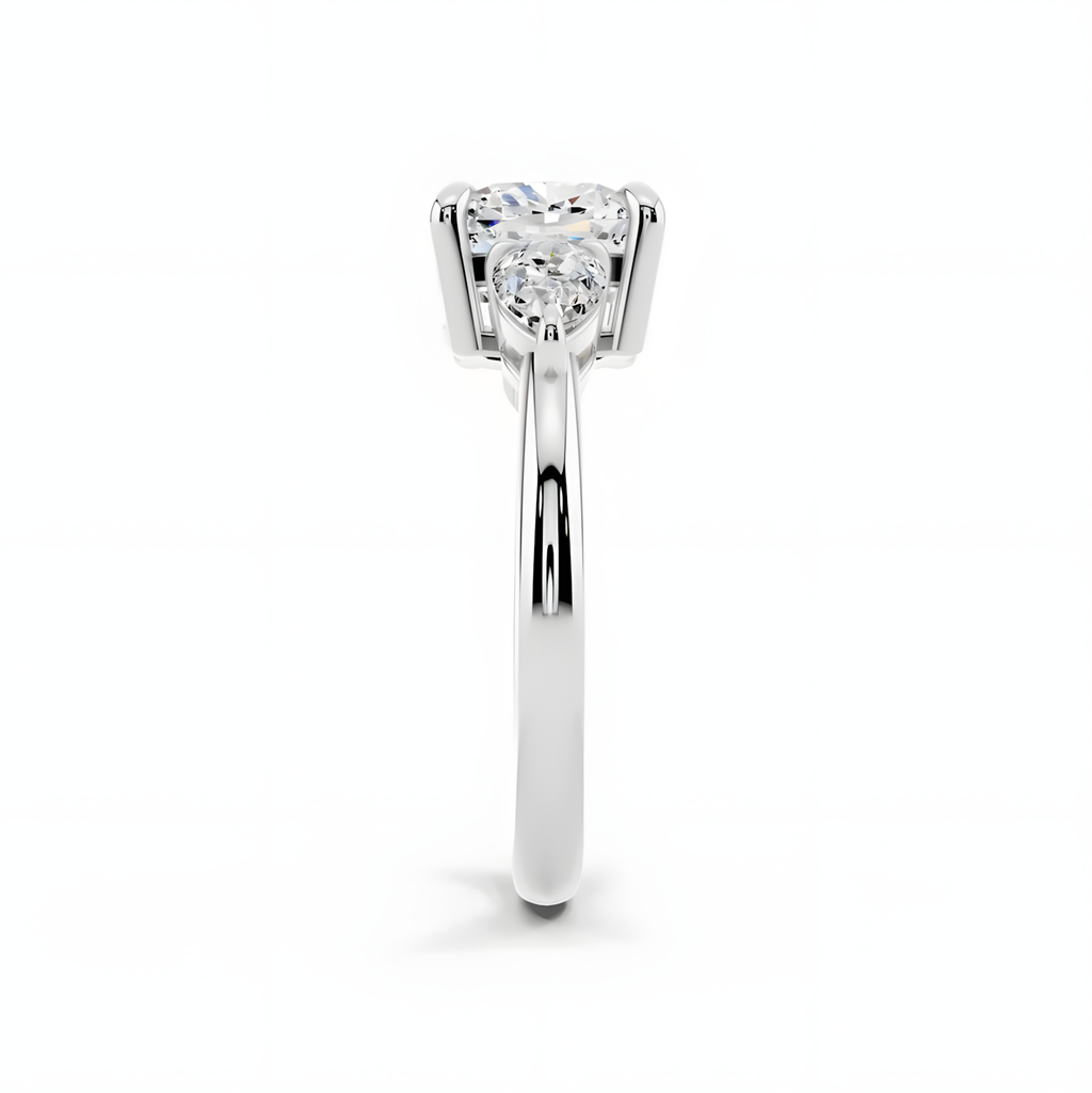 Solara Cushion Trinity Ring