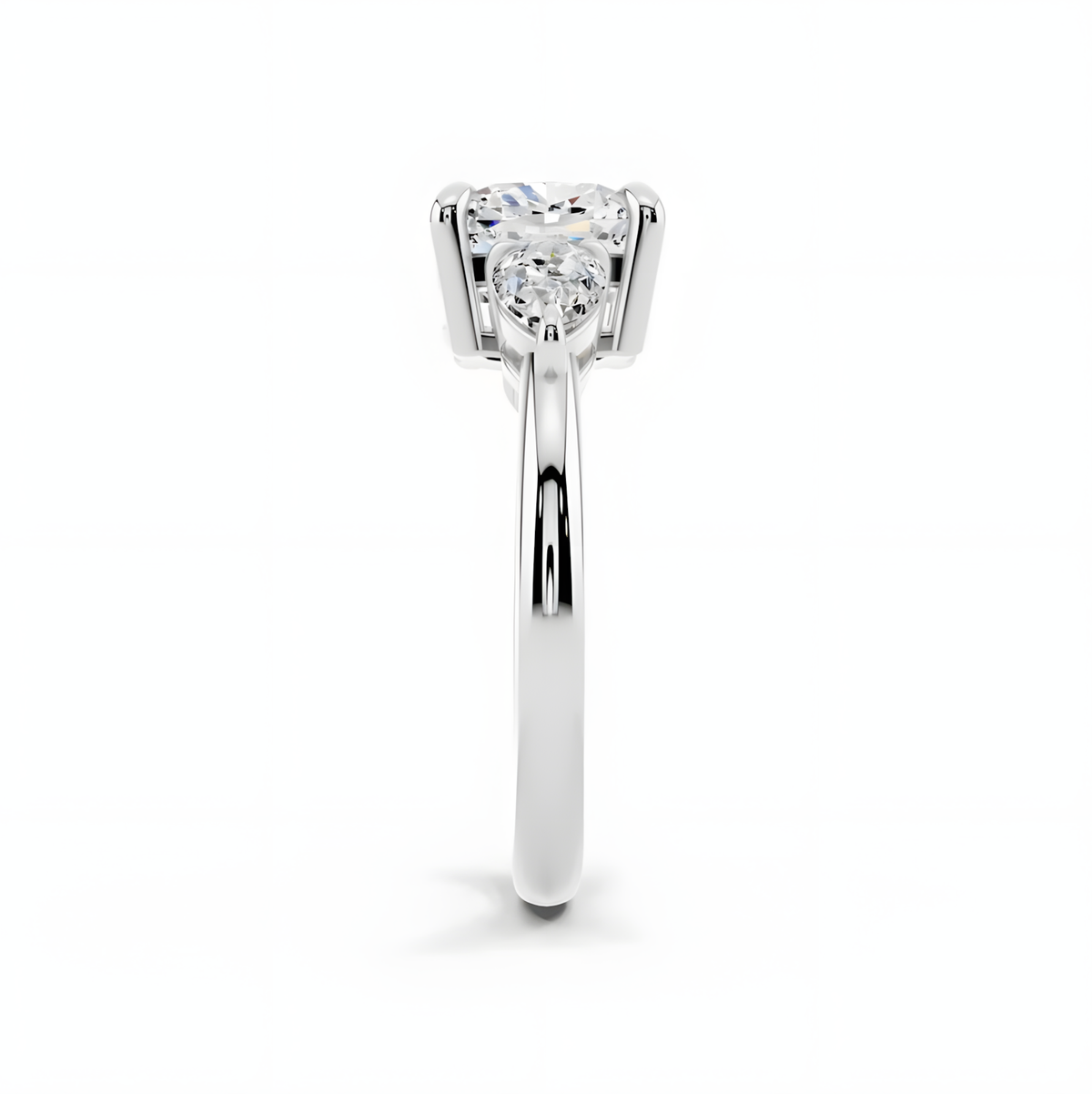Solara Cushion Trinity Ring