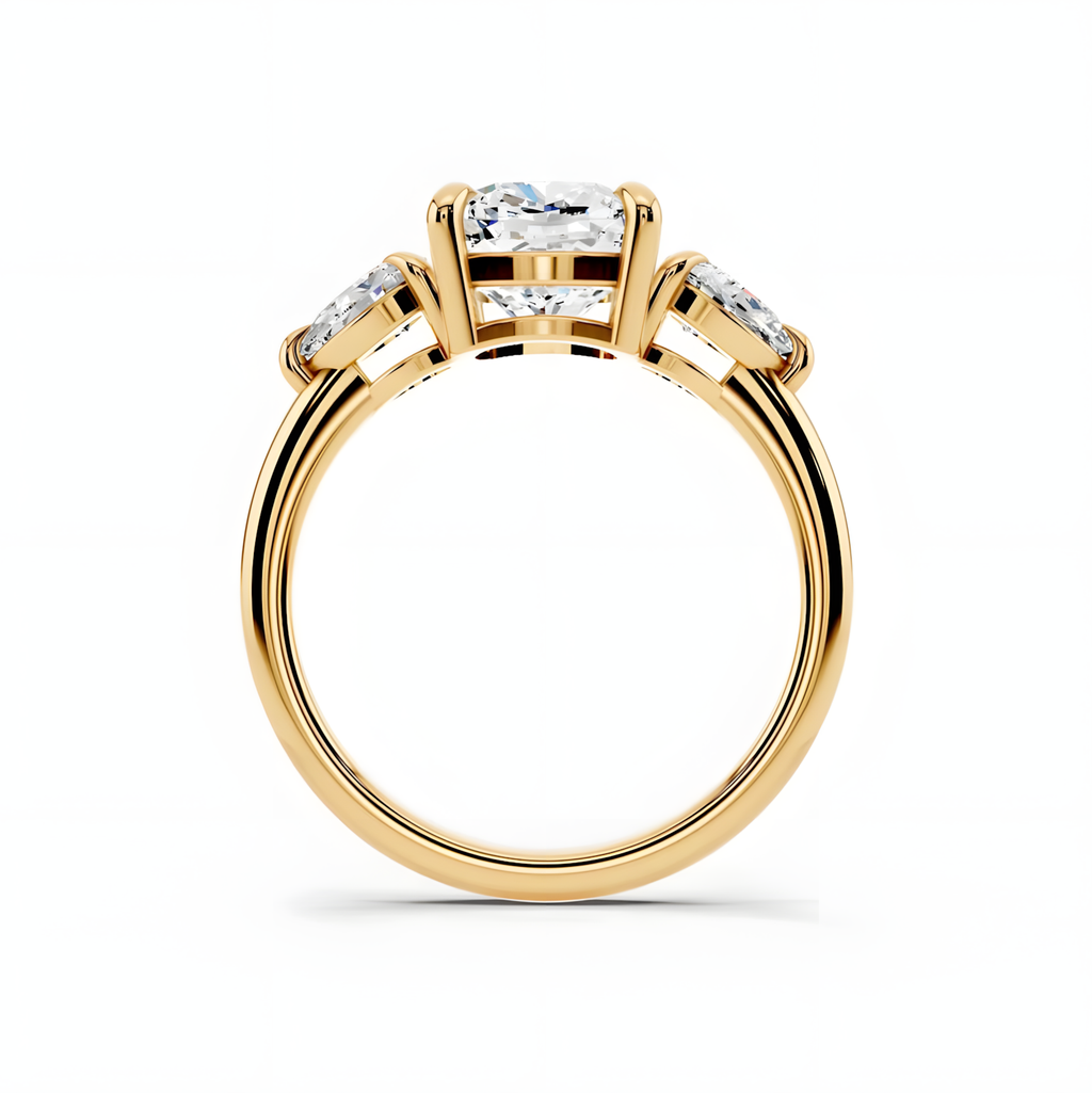 Solara Cushion Trinity Ring