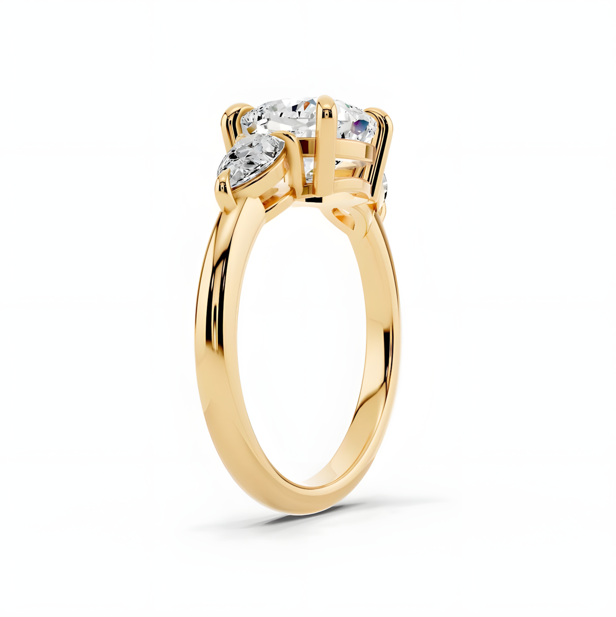 Solara Cushion Trinity Ring