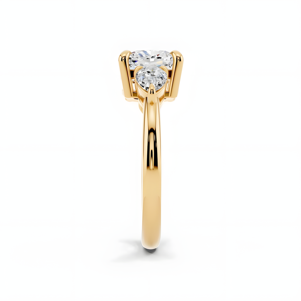 Solara Cushion Trinity Ring