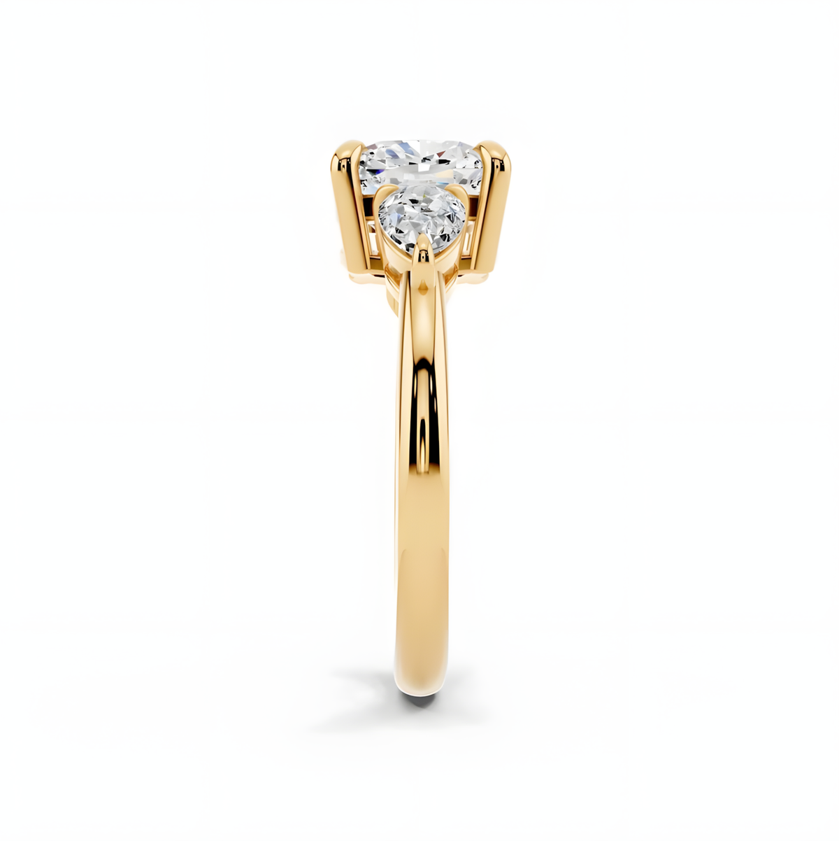 Solara Cushion Trinity Ring