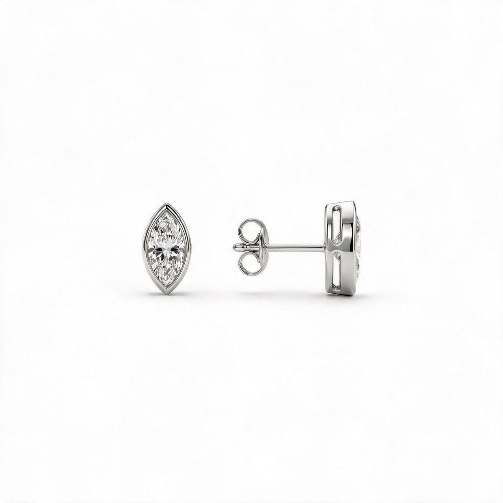 Vela Marquise Studs.