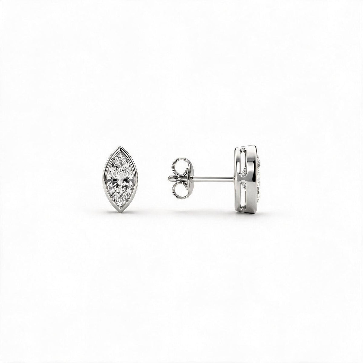 Vela Marquise Studs.