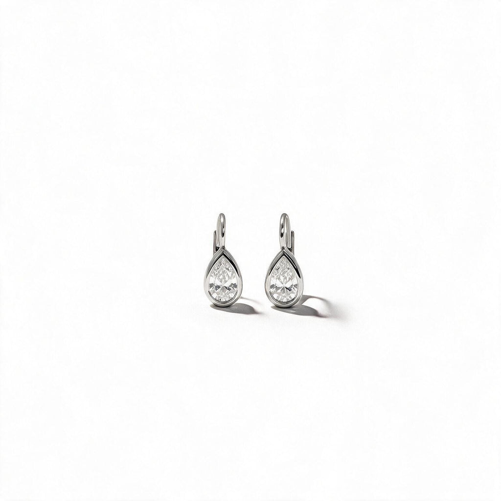 Elara Pear Bezel Drops