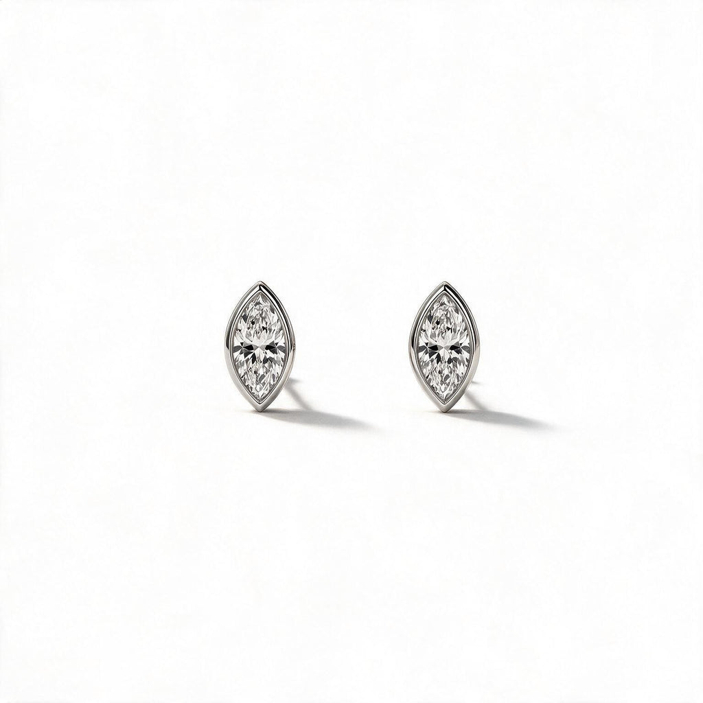 Vela Marquise Studs.