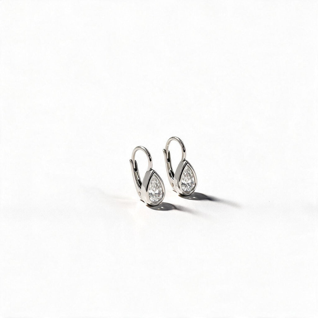 Elara Pear Bezel Drops