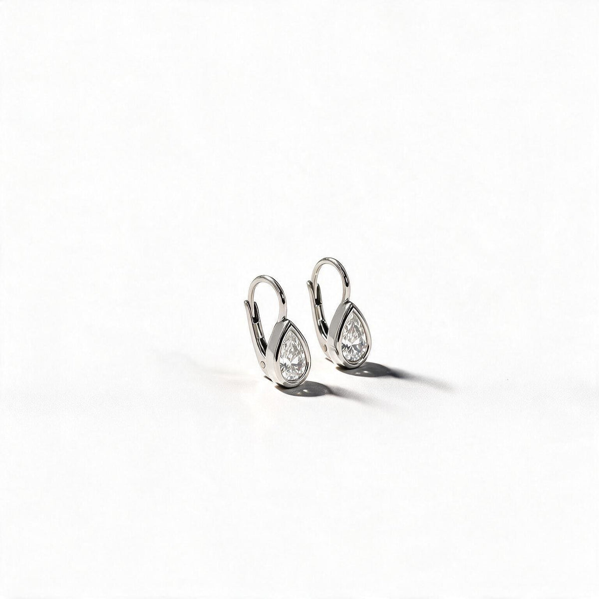 Elara Pear Bezel Drops