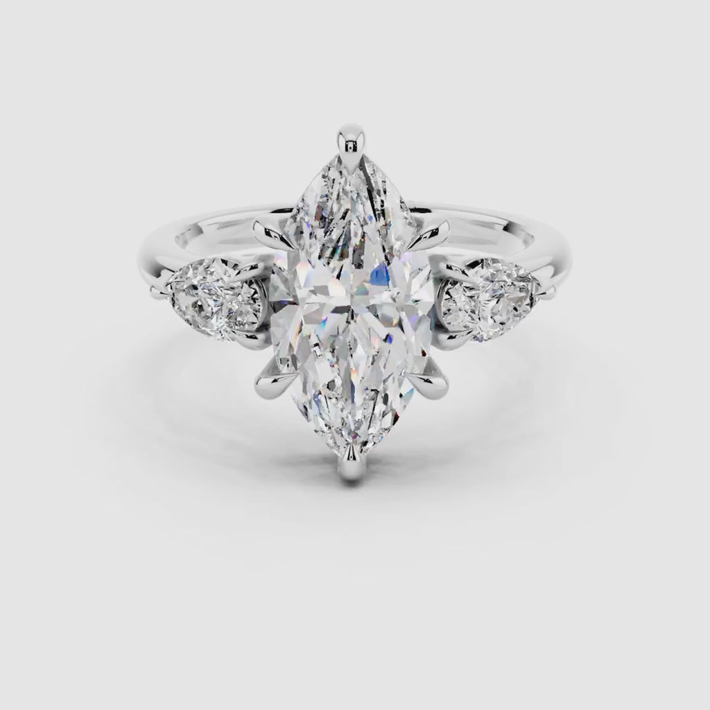 Solea Marquise Trinity Ring