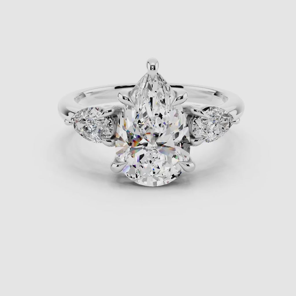 Celene Pear Trinity Ring