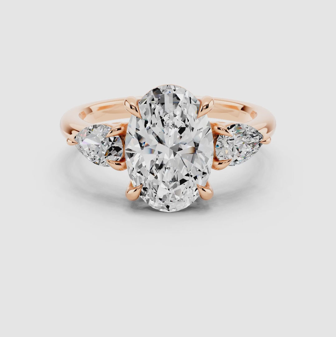 Elara Oval Trinity Ring