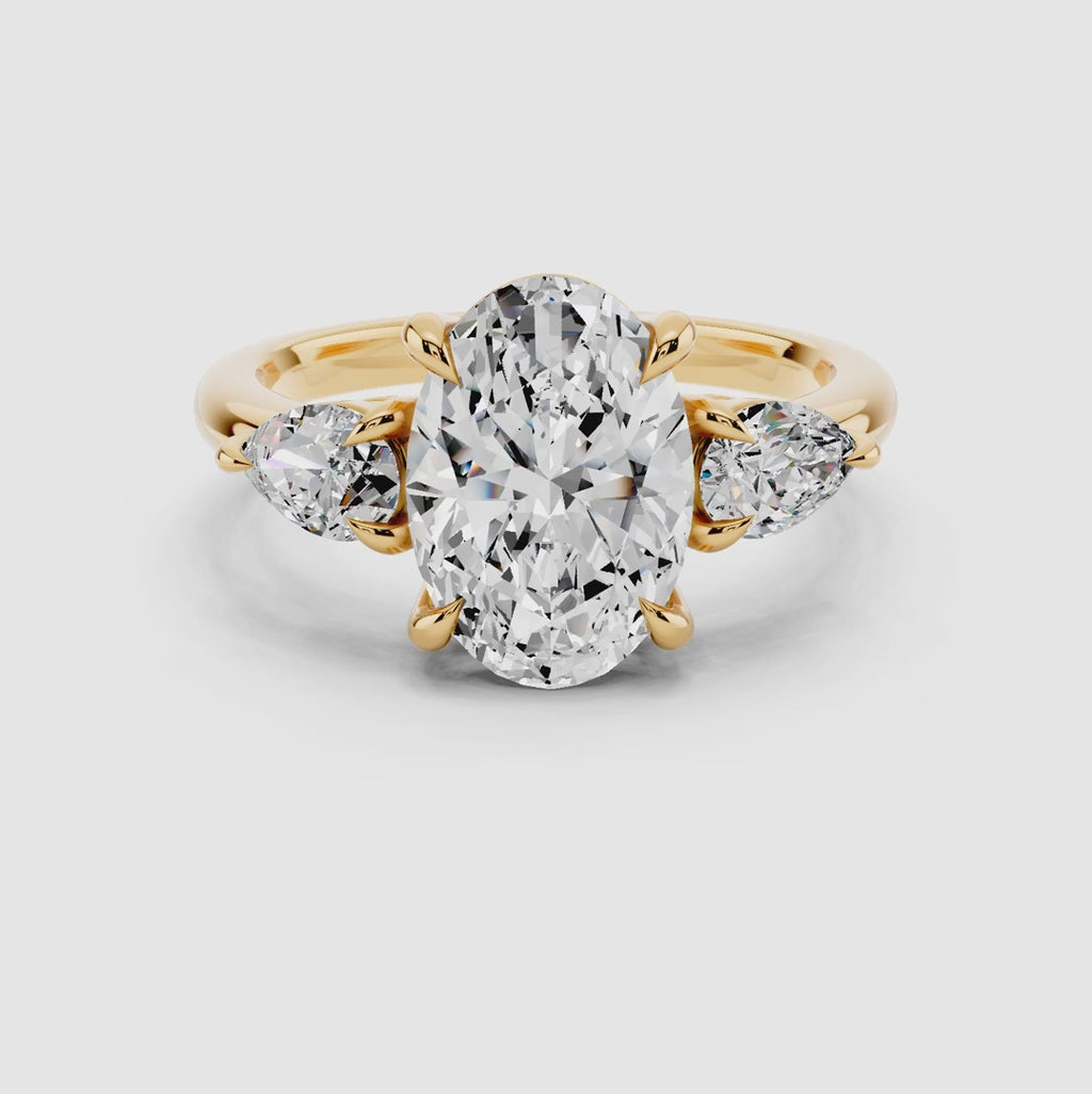 Elara Oval Trinity Ring