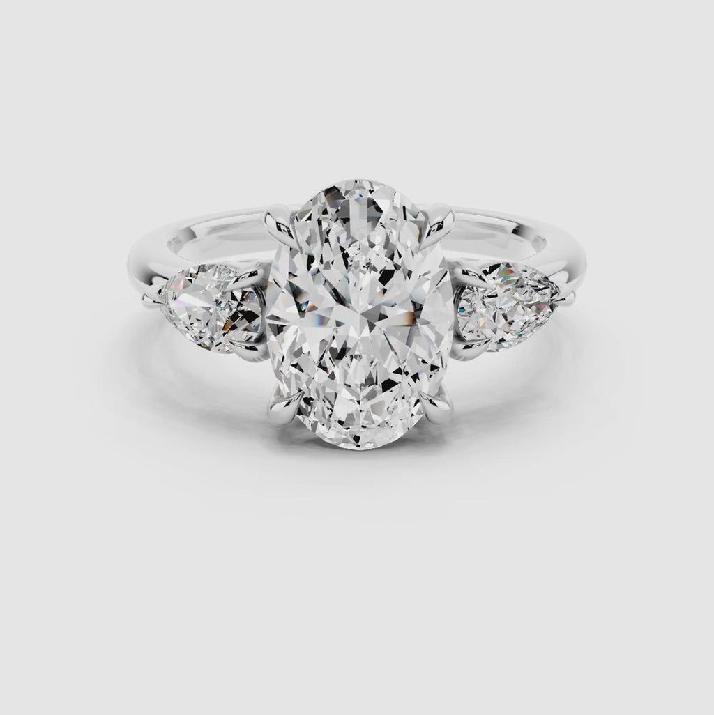 Elara Oval Trinity Ring