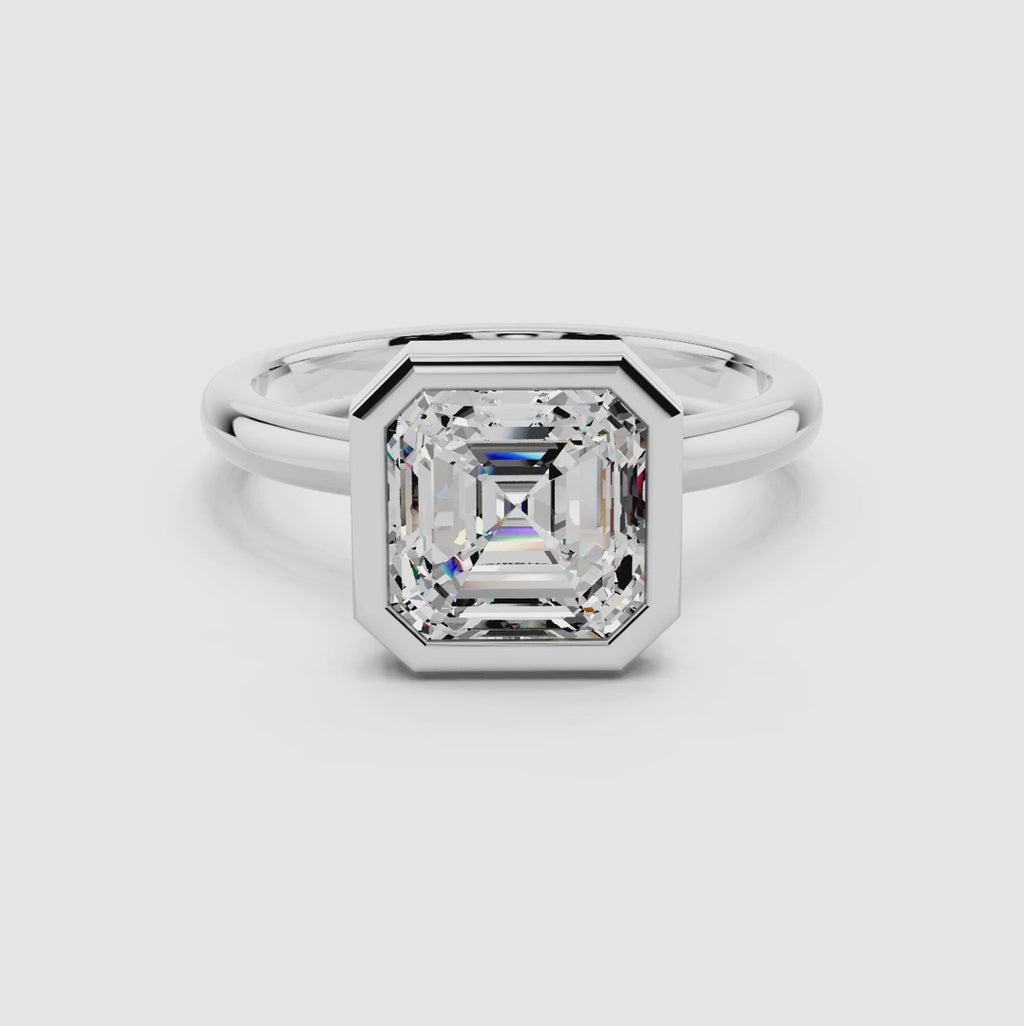Avera Asscher Frame Ring
