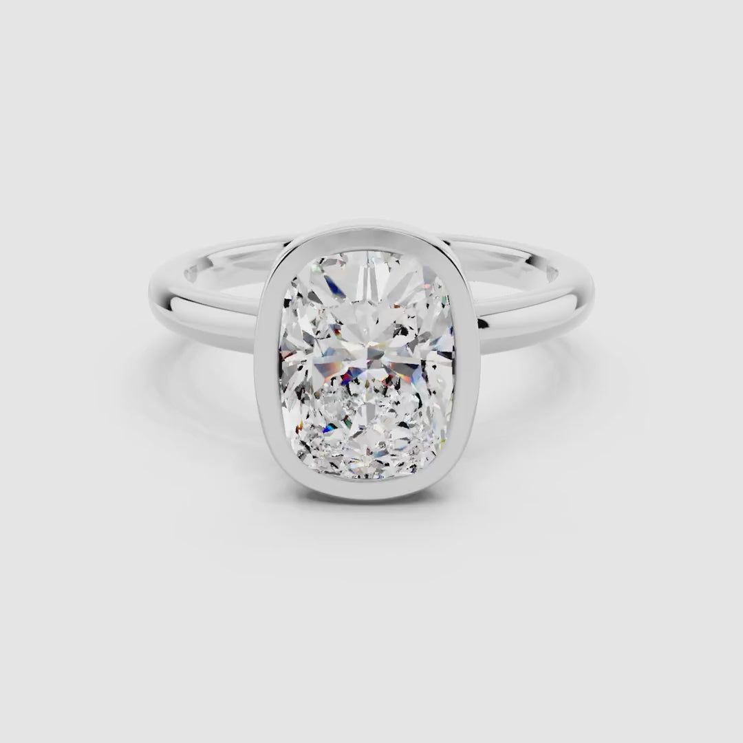 Aurelia Elongated Cushion Frame Ring