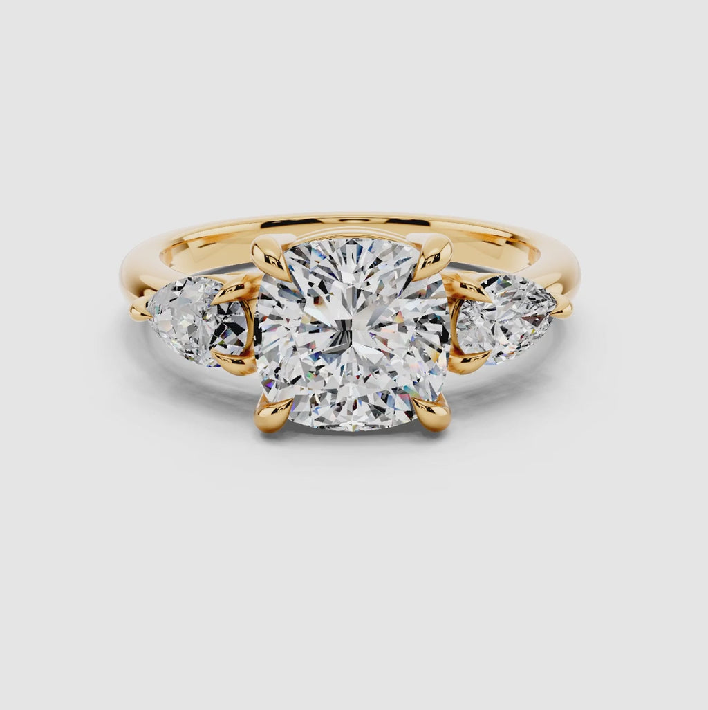 Solara Cushion Trinity Ring