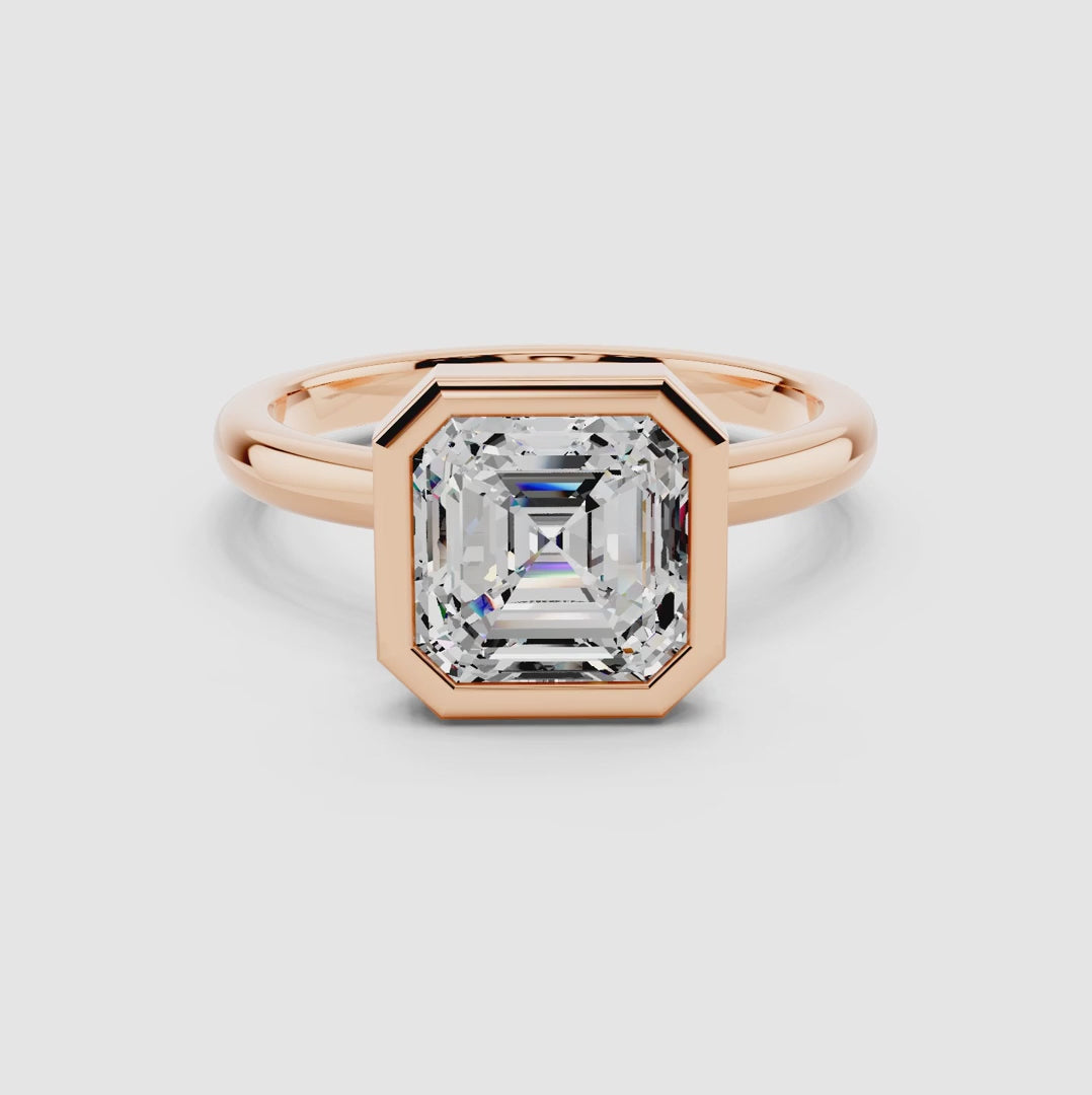 Avera Asscher Frame Ring