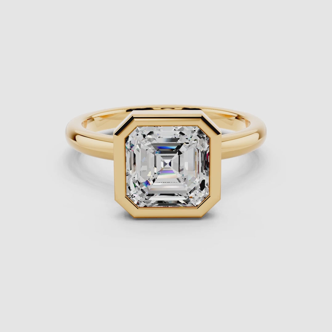 Avera Asscher Frame Ring