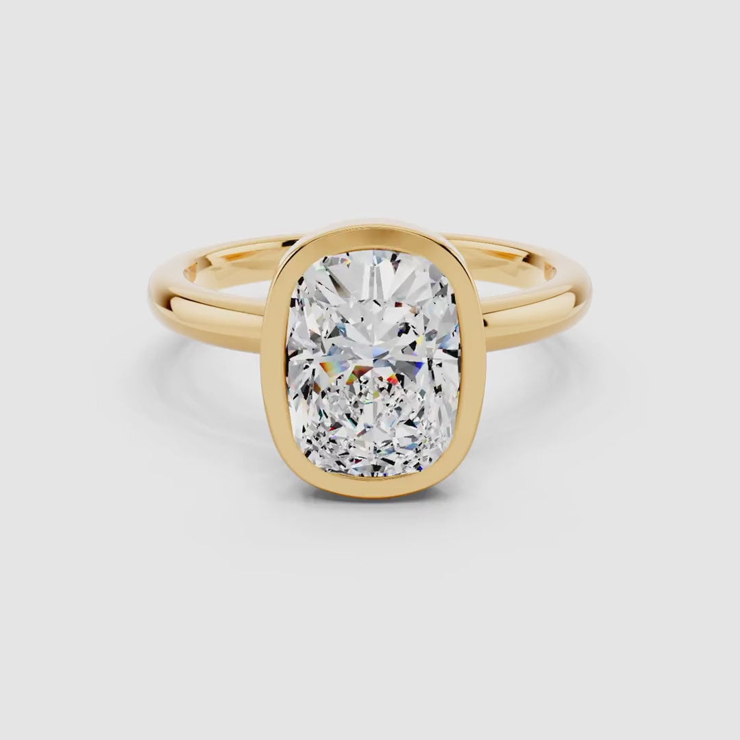 Aurelia Elongated Cushion Frame Ring