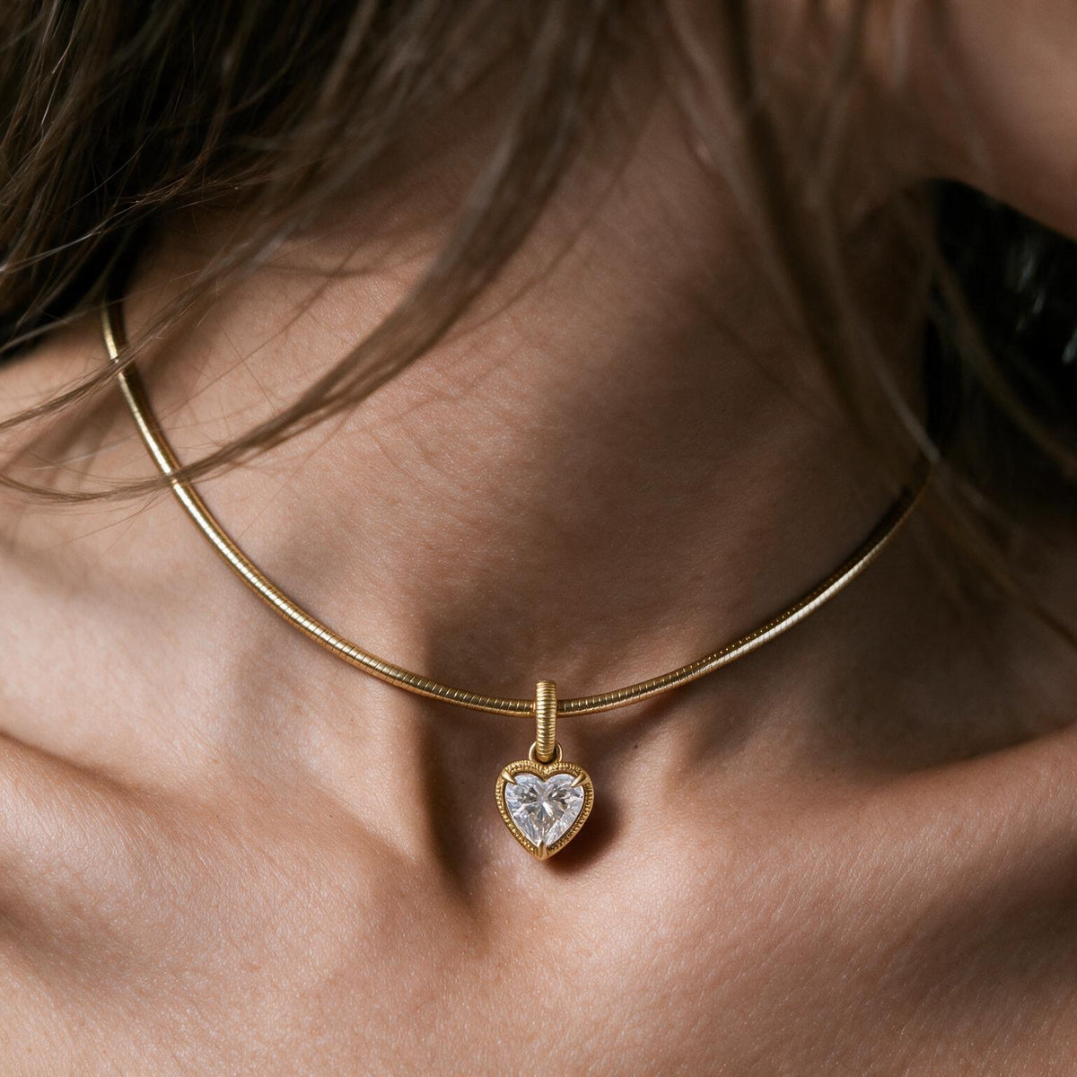 Solara Round Solitaire Necklace
