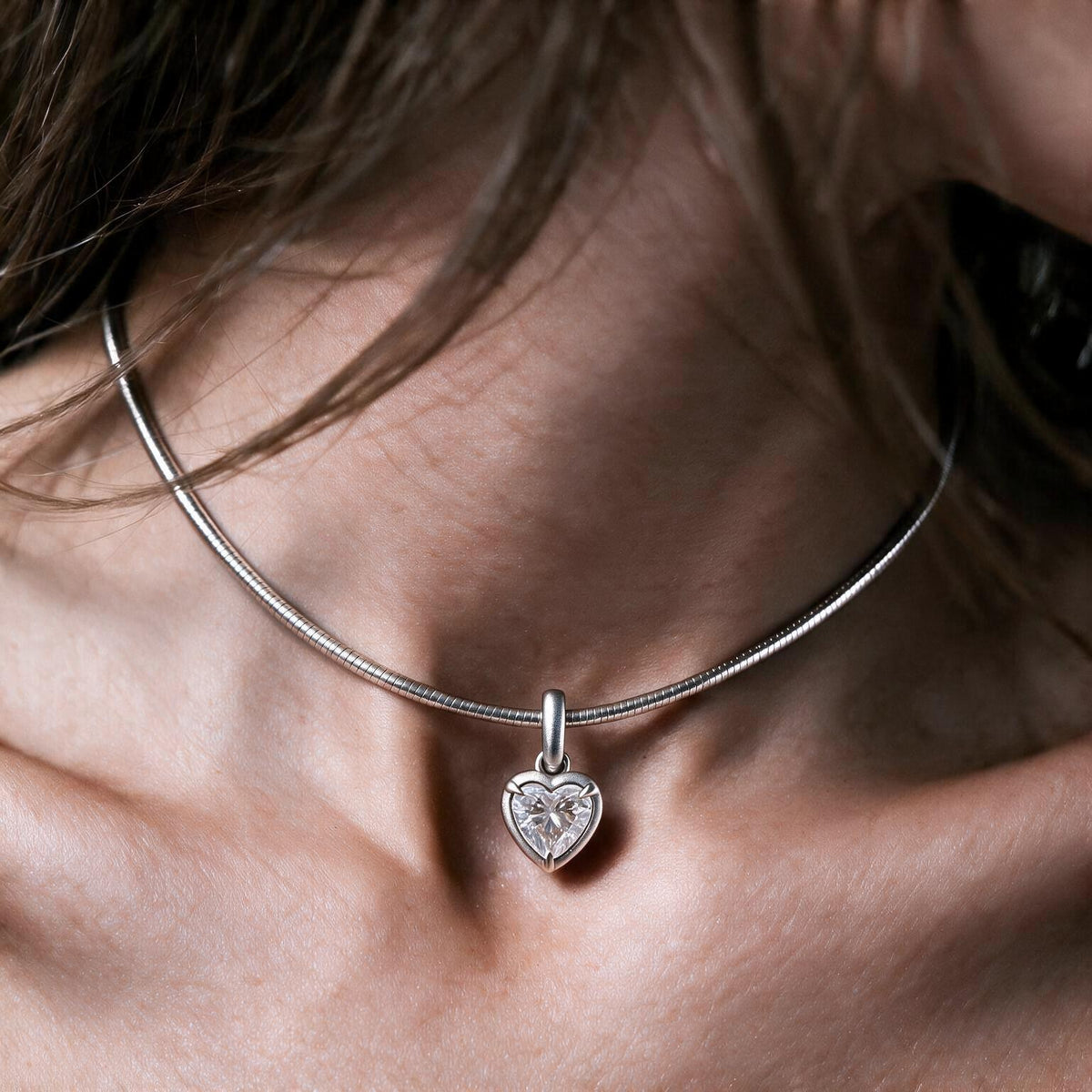 Solara Round Solitaire Necklace