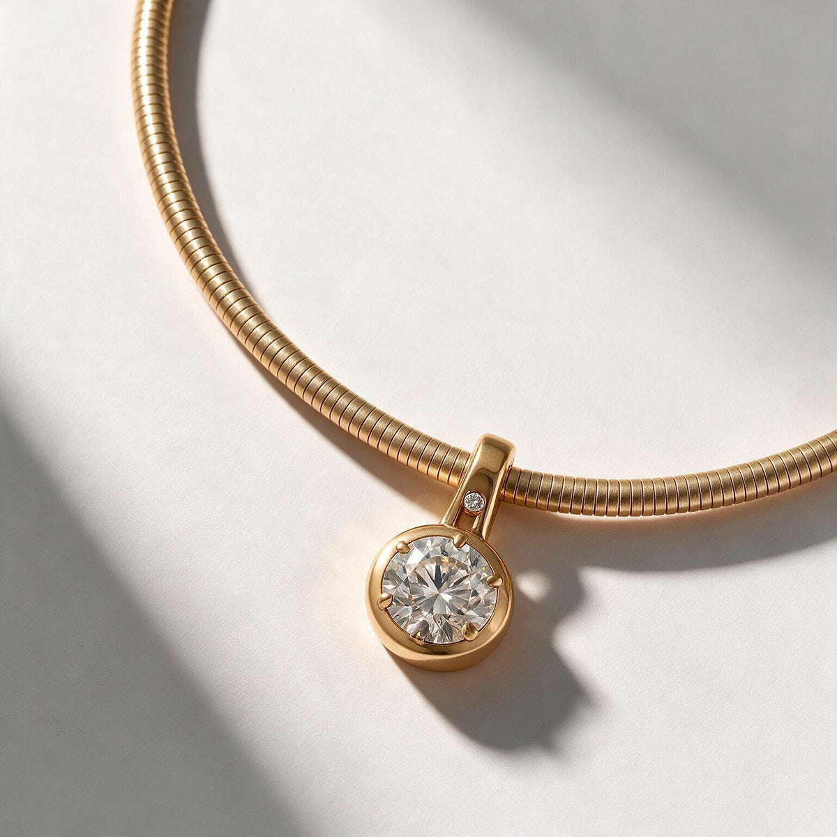 Aurelia Solitaire Necklace.