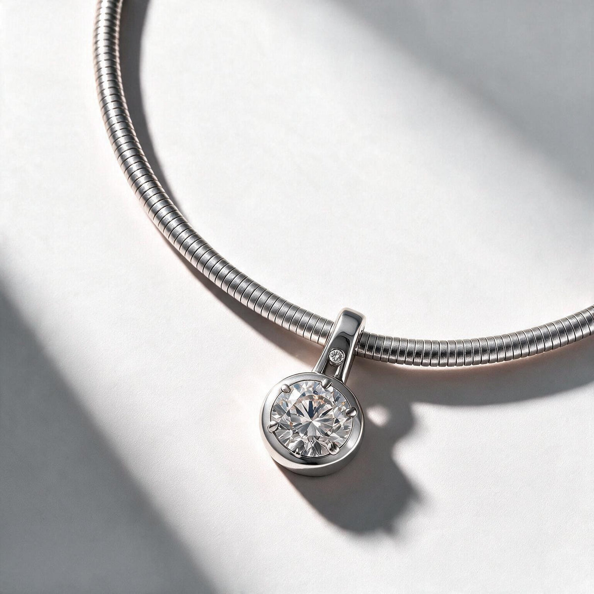Aurelia Solitaire Necklace.