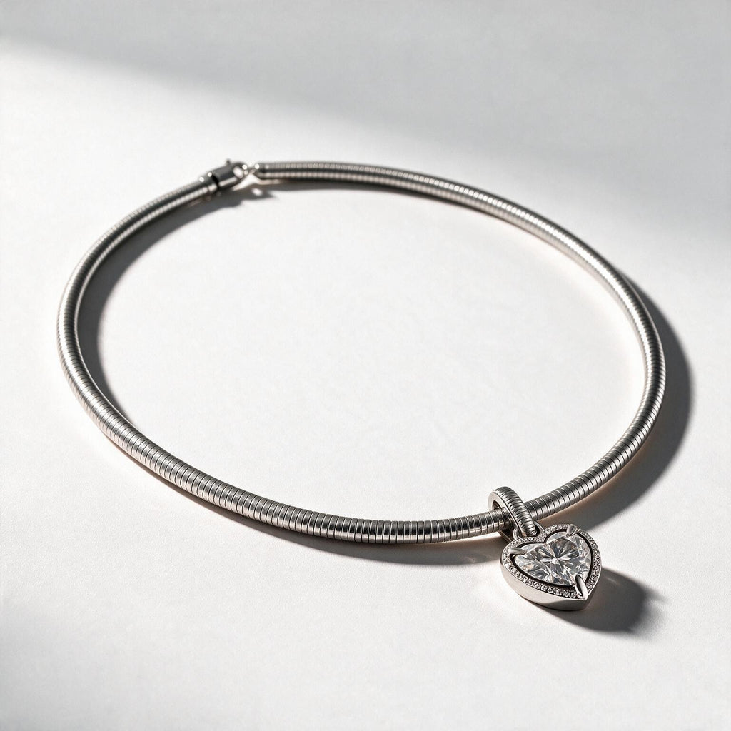 Solara Round Solitaire Necklace