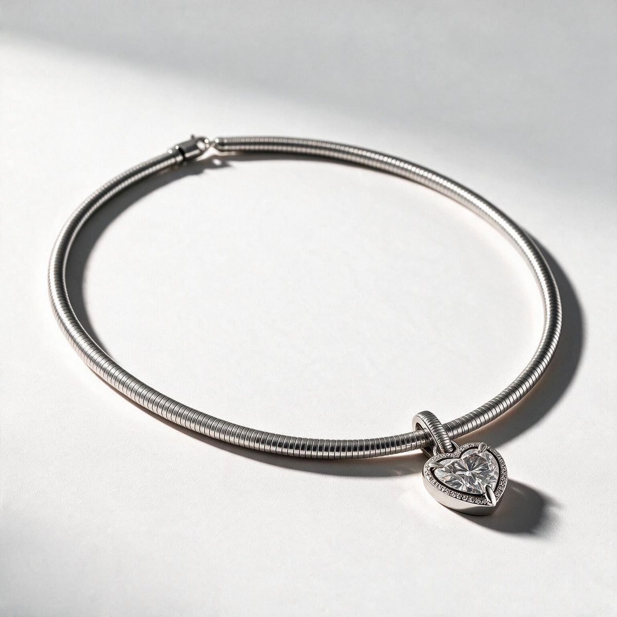 Solara Round Solitaire Necklace