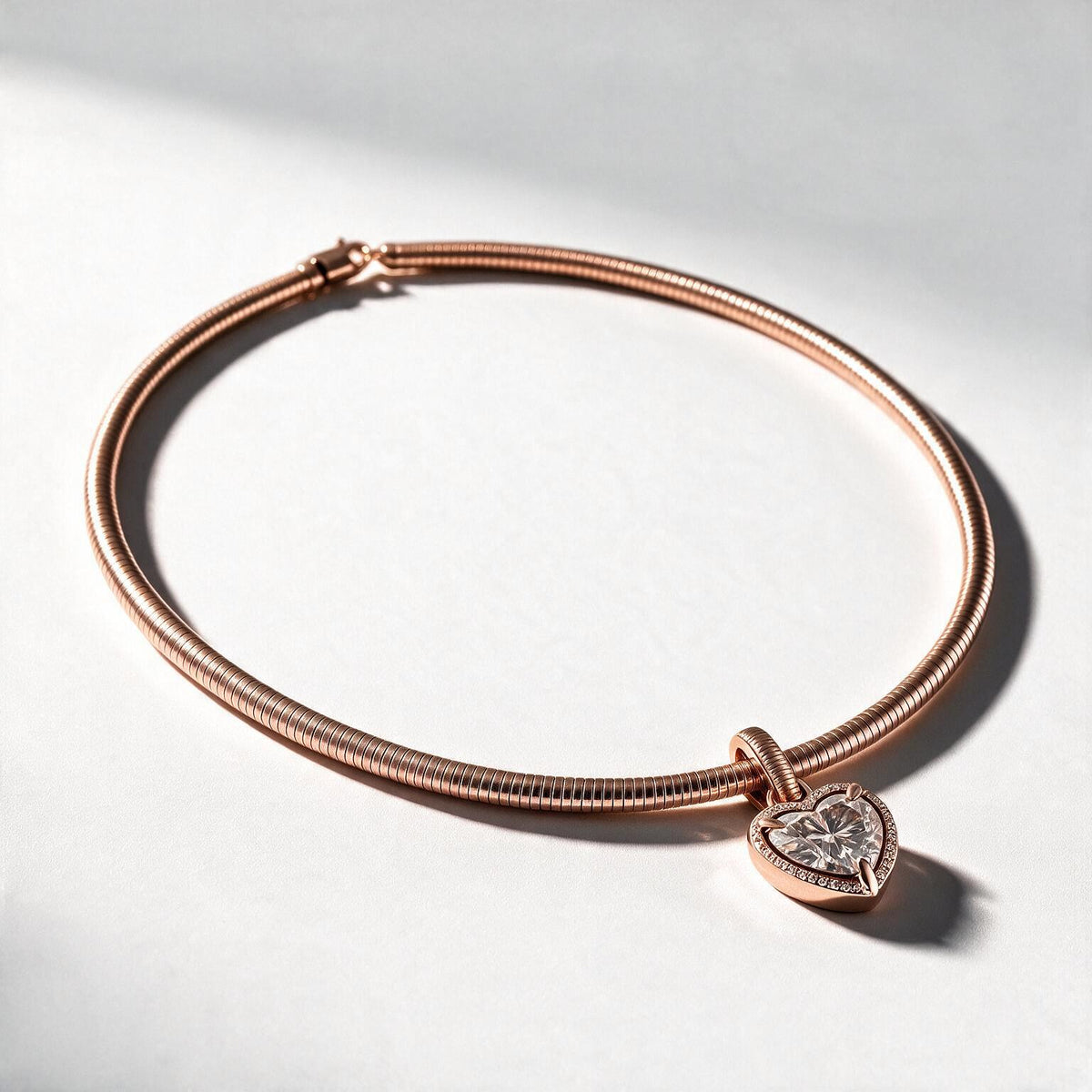 Solara Round Solitaire Necklace
