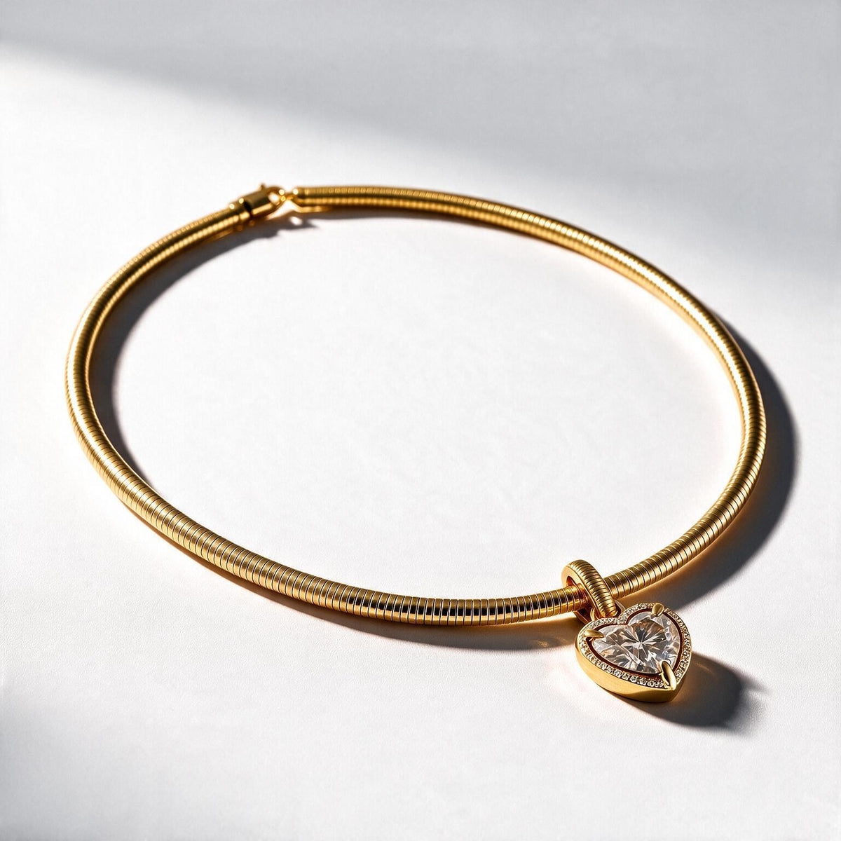 Solara Round Solitaire Necklace