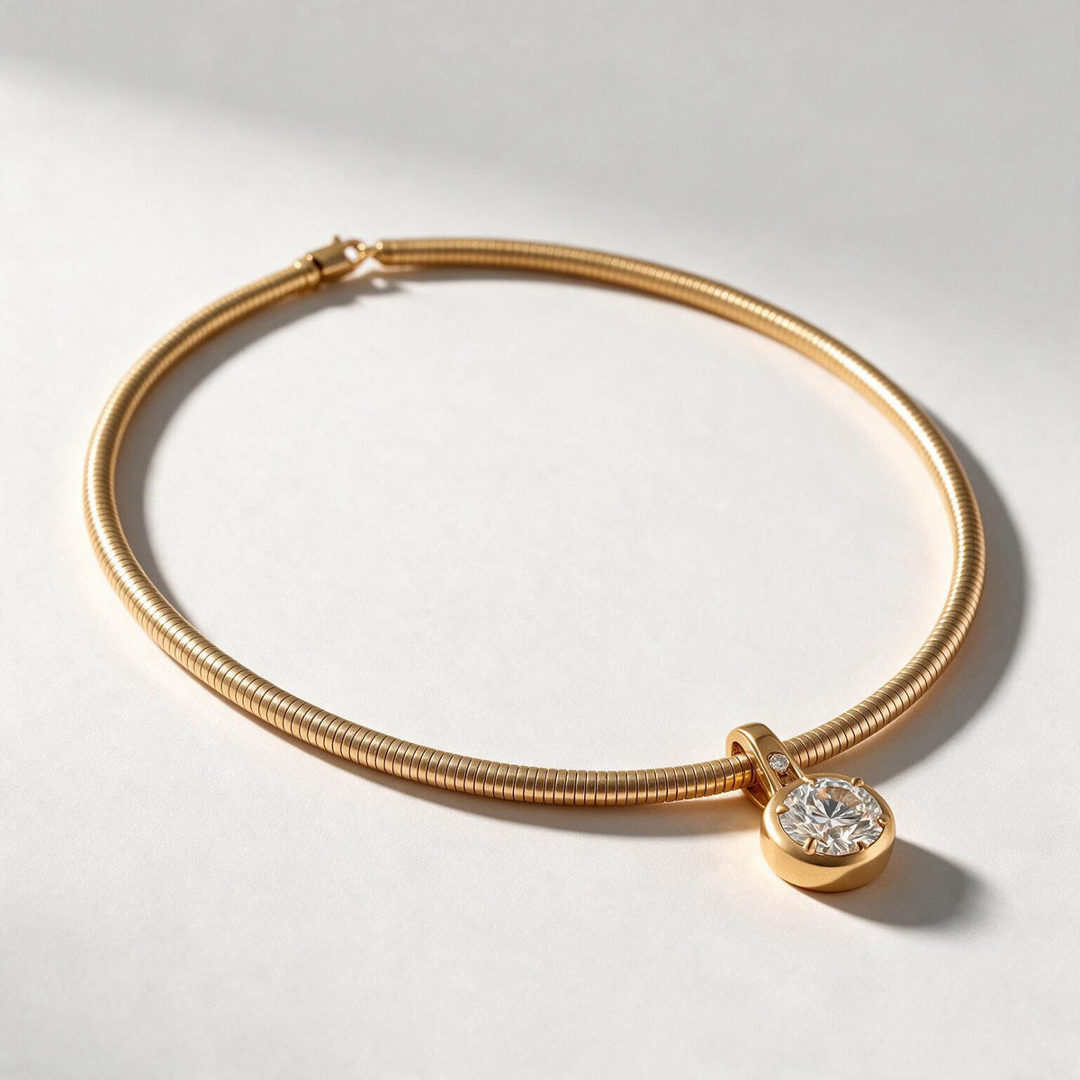 Aurelia Solitaire Necklace.