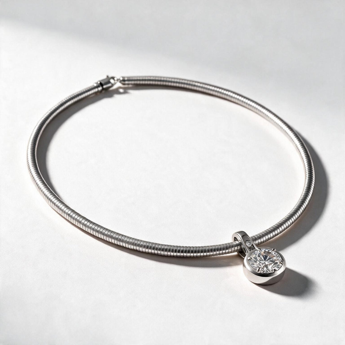Aurelia Solitaire Necklace.