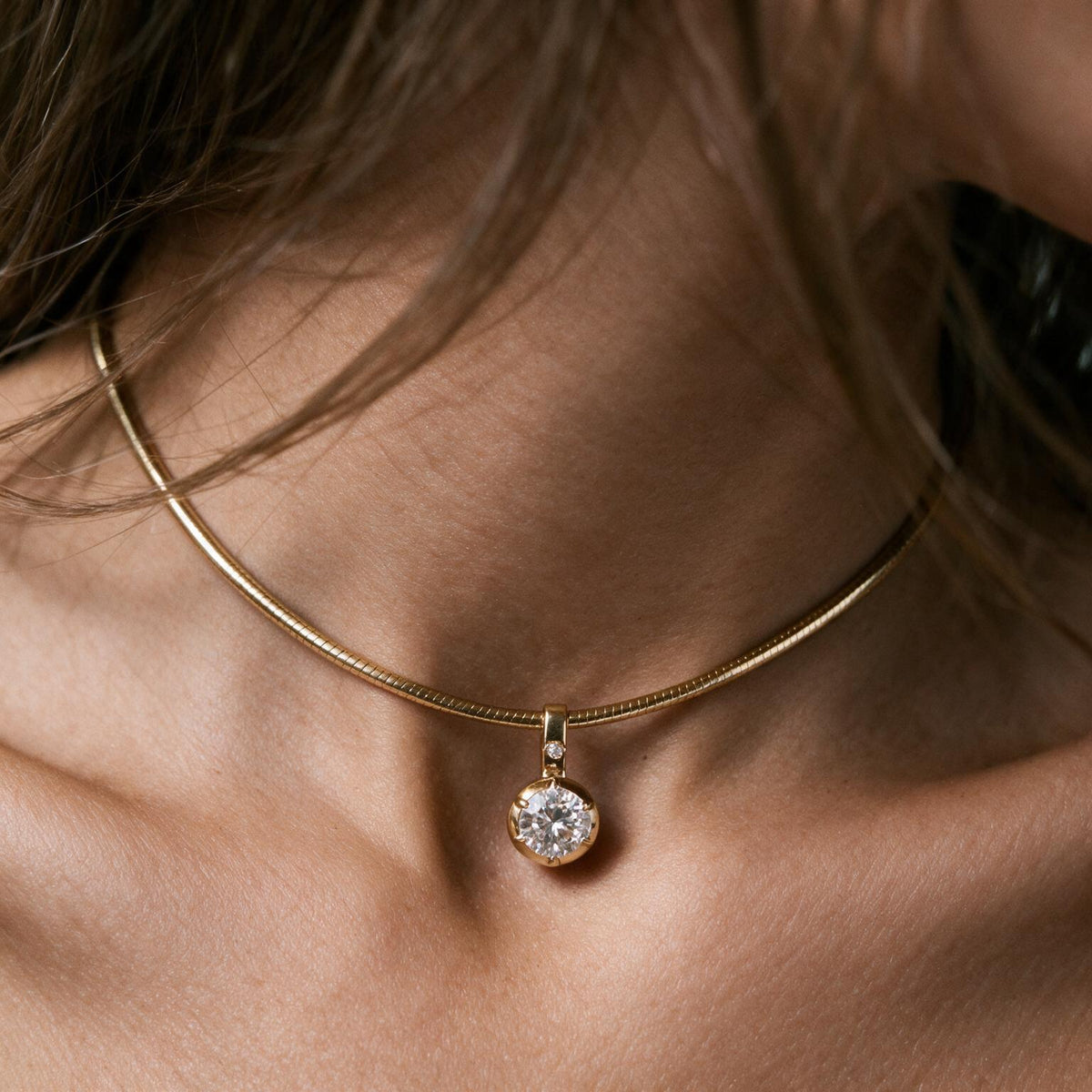 Aurelia Solitaire Necklace.