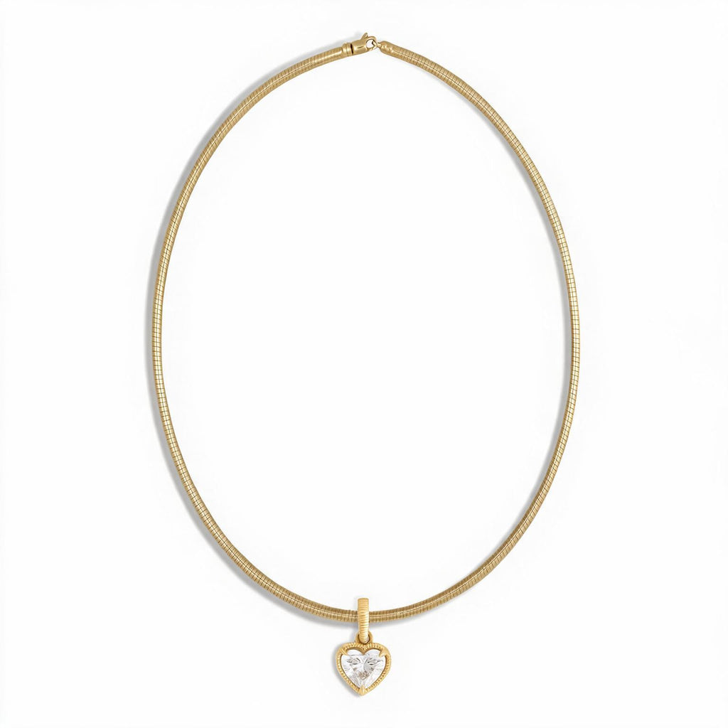 Solara Round Solitaire Necklace