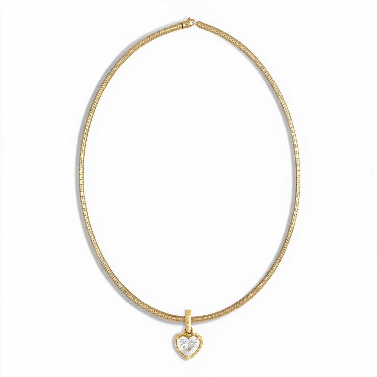 Solara Round Solitaire Necklace